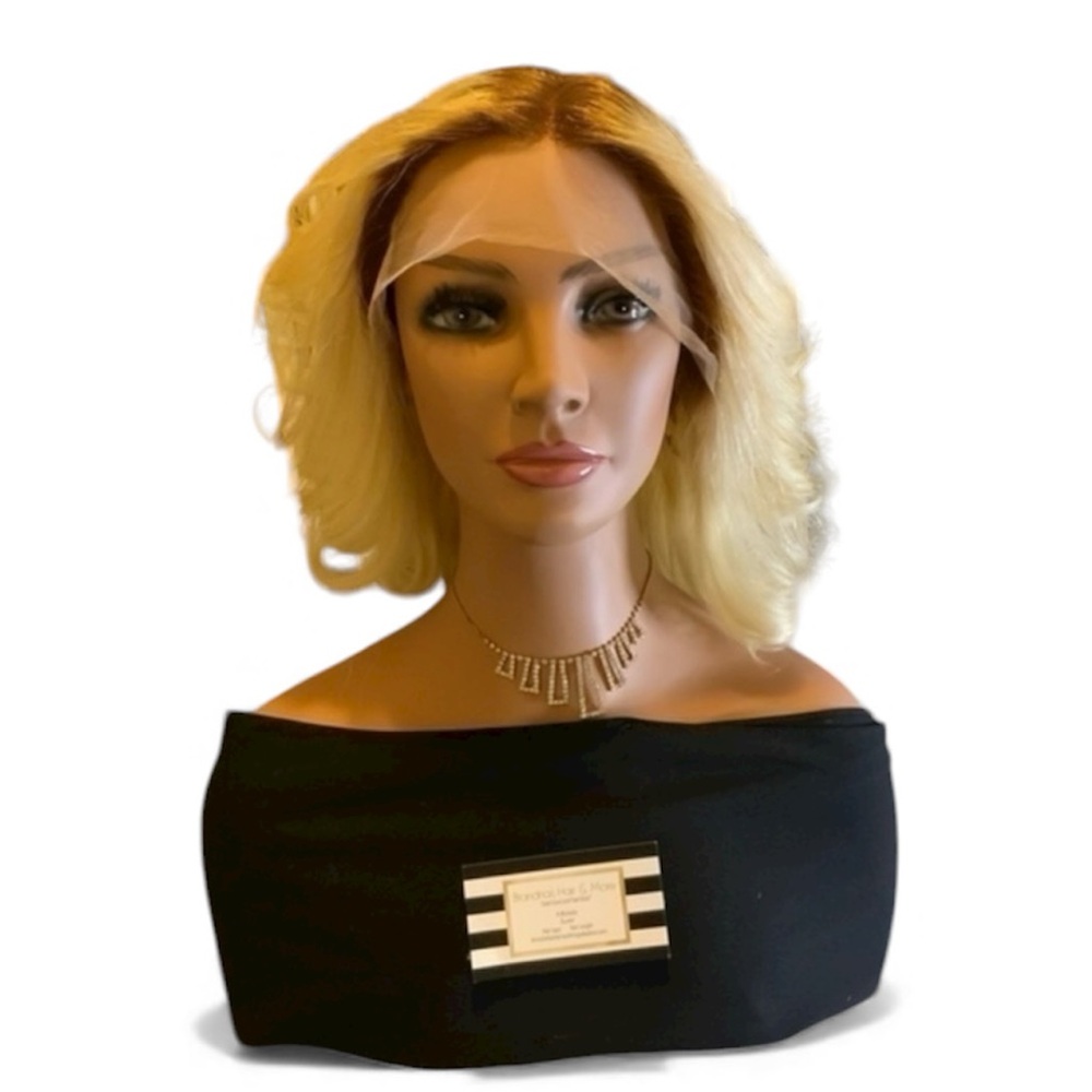 BC112 T-part lace front Human Hair Wig 12” 13x4x1